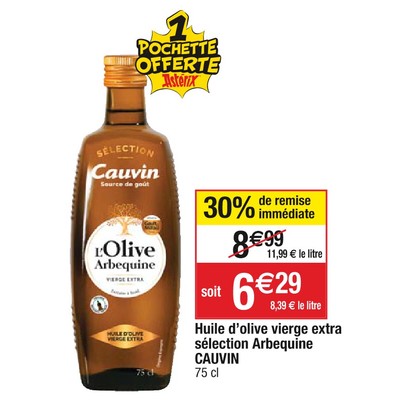 Huile d’olive vierge extra sélection Arbequine CAUVIN