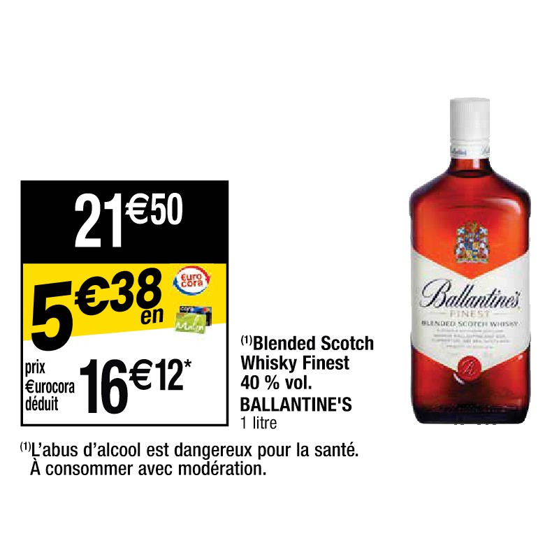 Blended Scotch Whisky Finest 40 % vol. BALLANTINE'S
