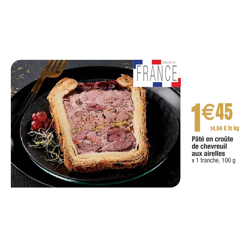 Pâté en croûte de chevreuil aux airelles