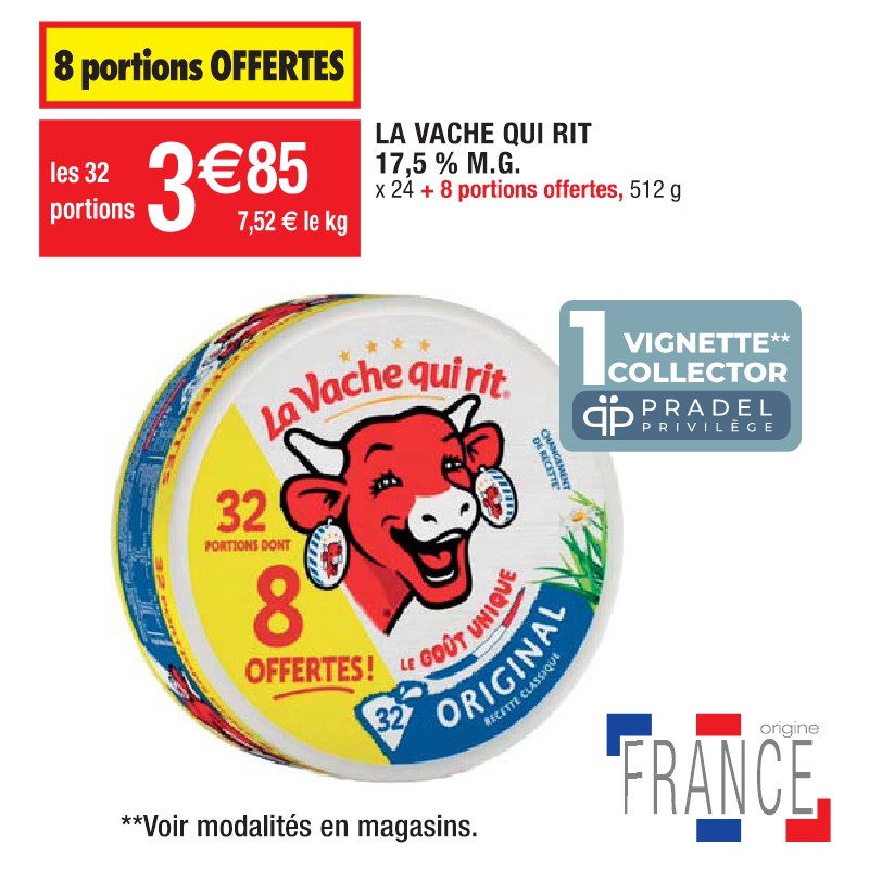 LA VACHE QUI RIT 17,5 % M.G.