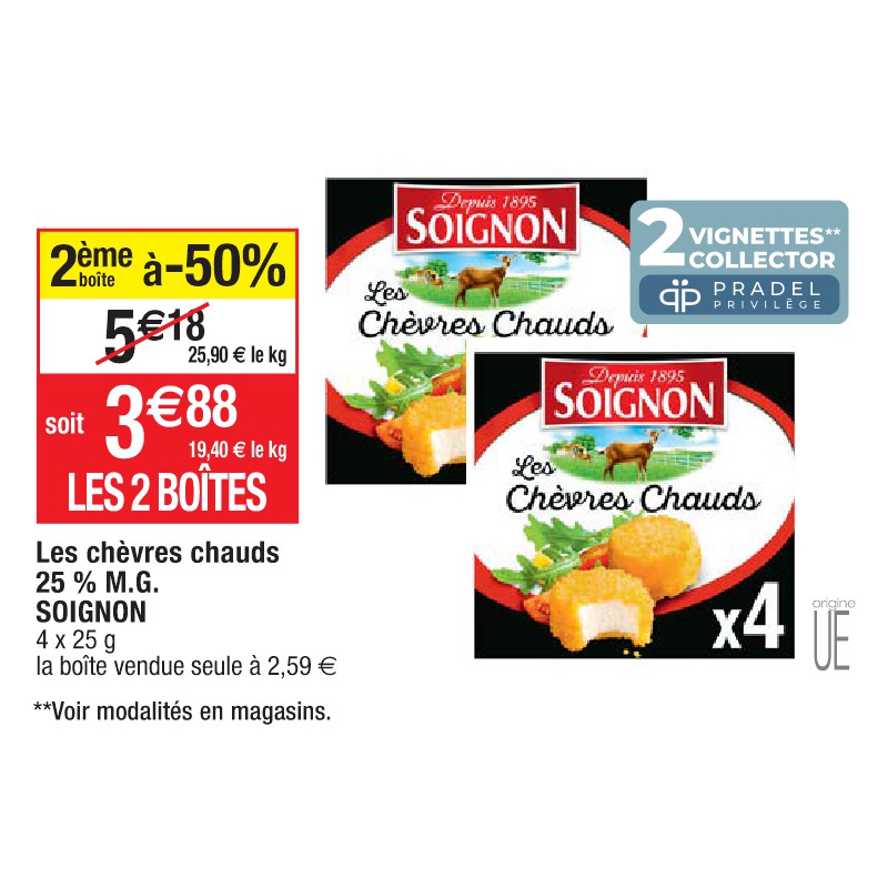 Les chèvres chauds 25 % M.G. SOIGNON