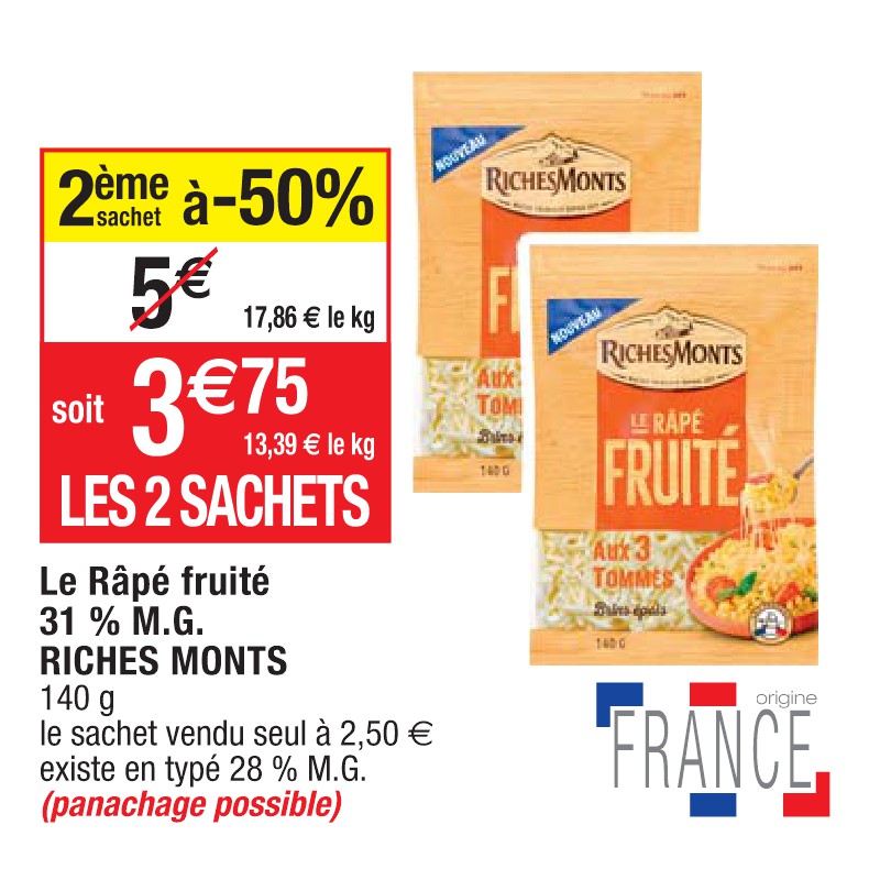 Le Râpé fruité 31 % M.G. RICHES MONTS