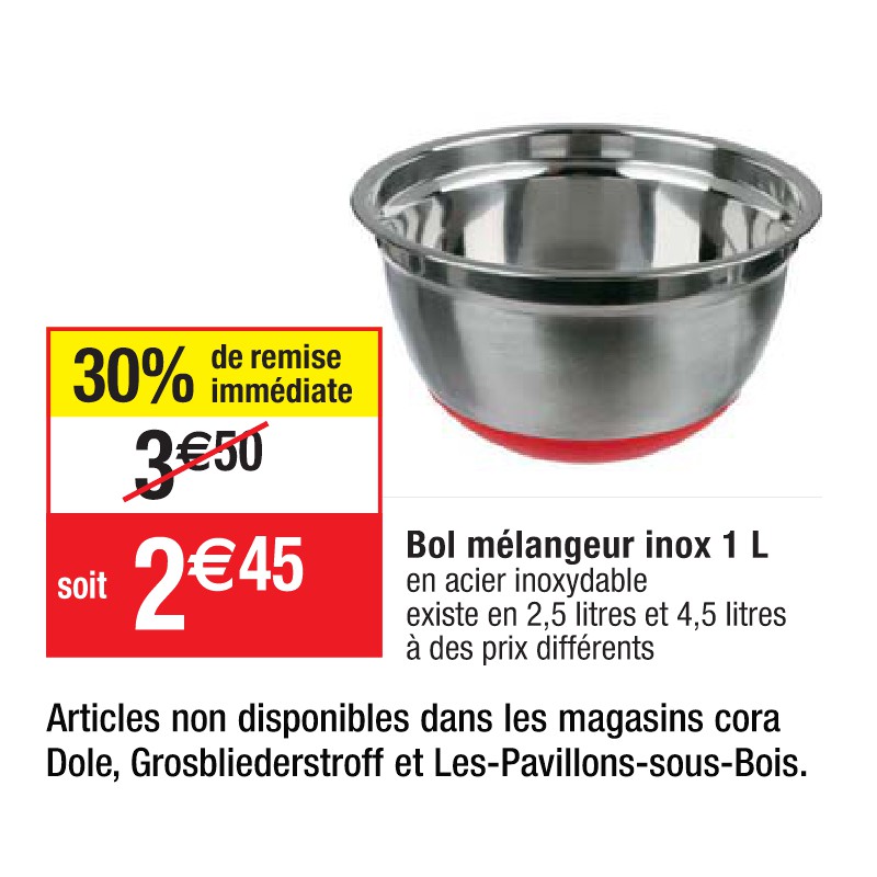 Bol mélangeur inox 1 L