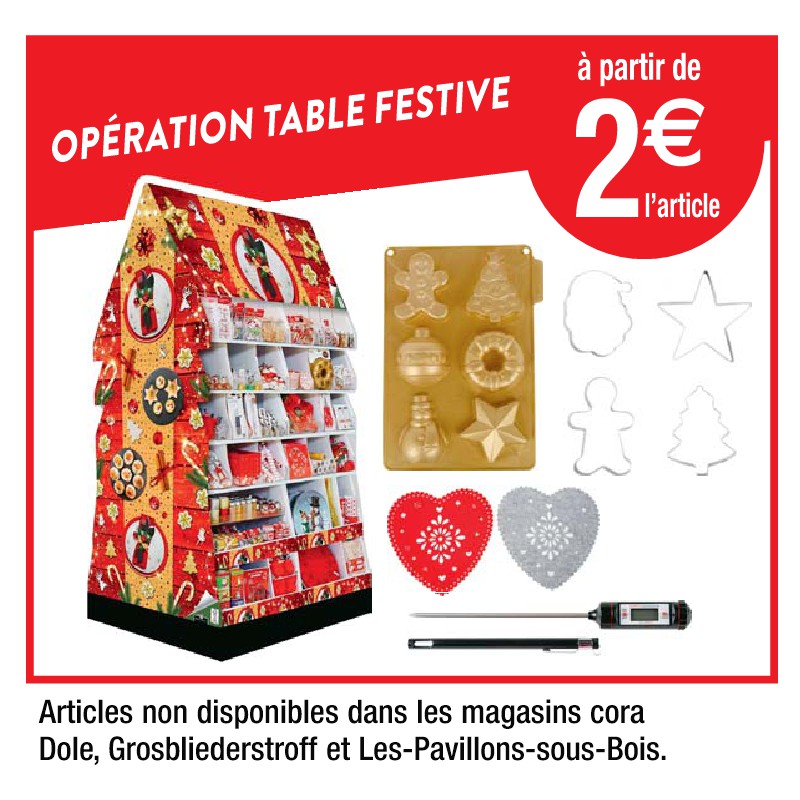 OPÉRATION TABLE FESTIVE