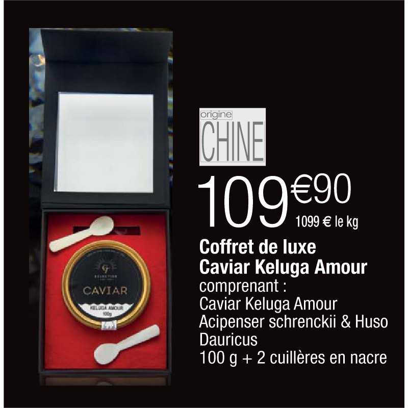 Coffret de luxe Caviar Keluga Amour