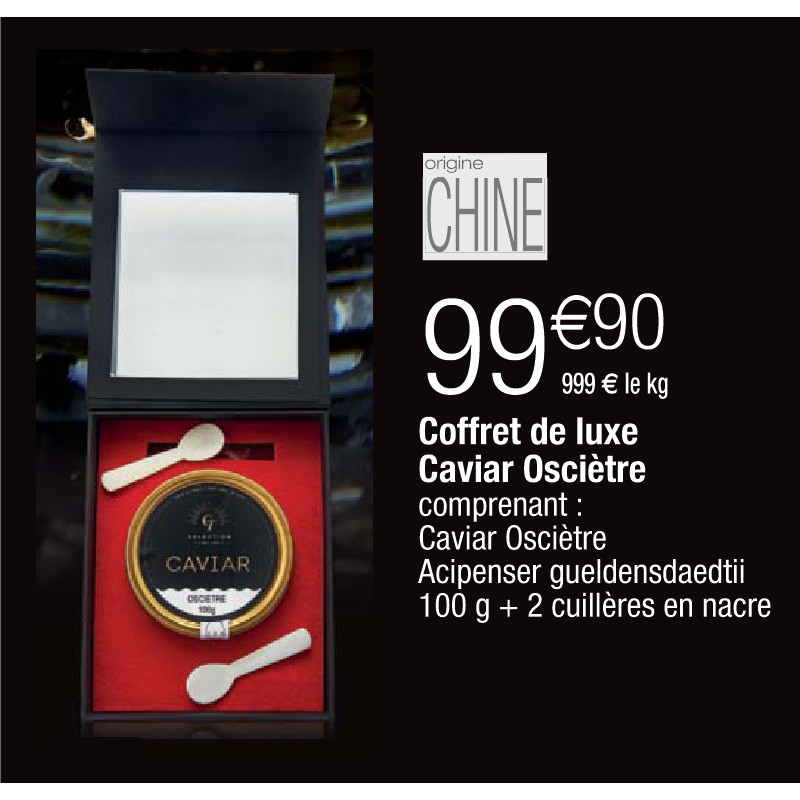 Coffret de luxe Caviar Osciètre