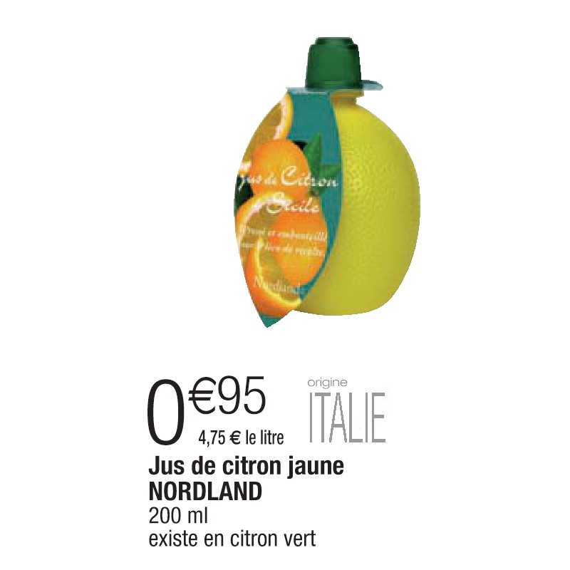 Jus de citron jaune NORDLAND