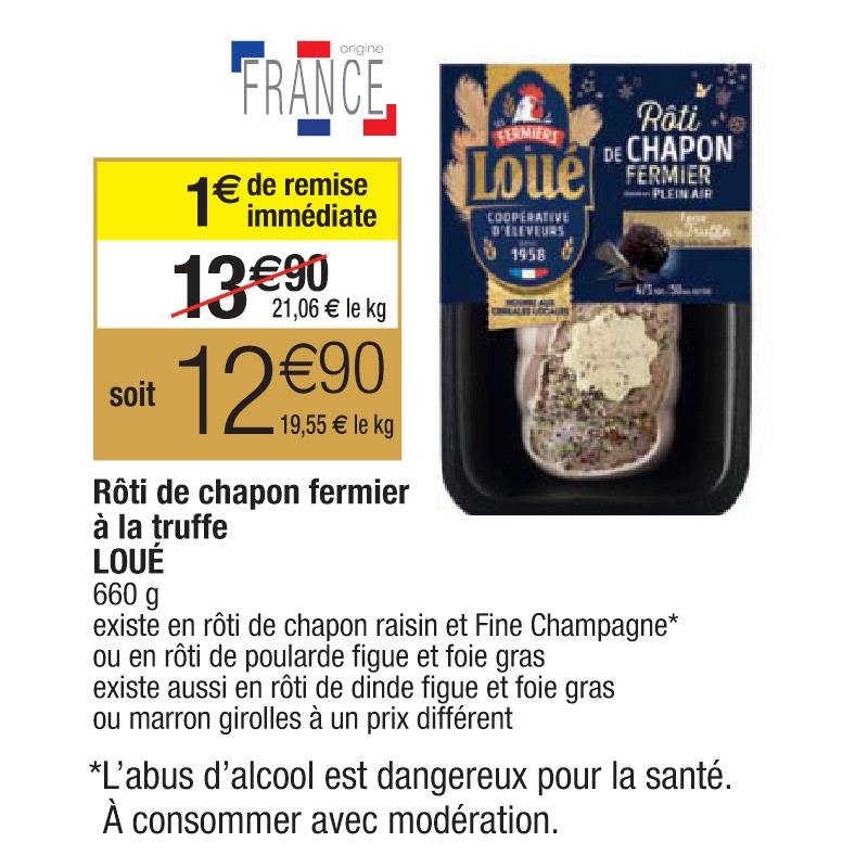 Rôti de chapon fermier à la truffe LOUÉ