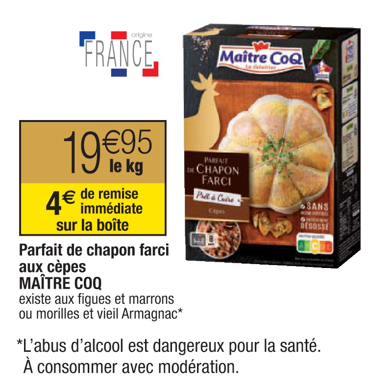 Parfait de chapon farci aux cèpes MAÎTRE COQ