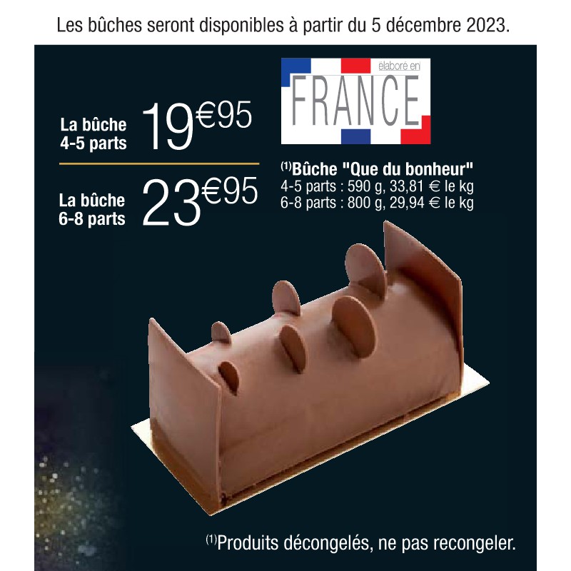 Bûche ''Que du bonheur''