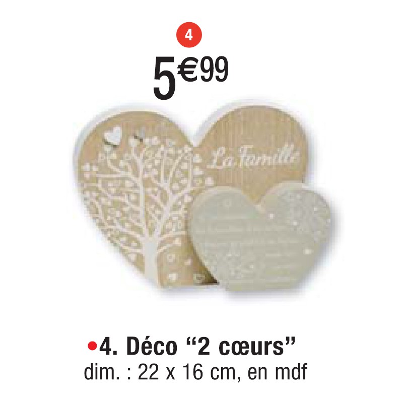 Déco ‘‘2 coeurs’’