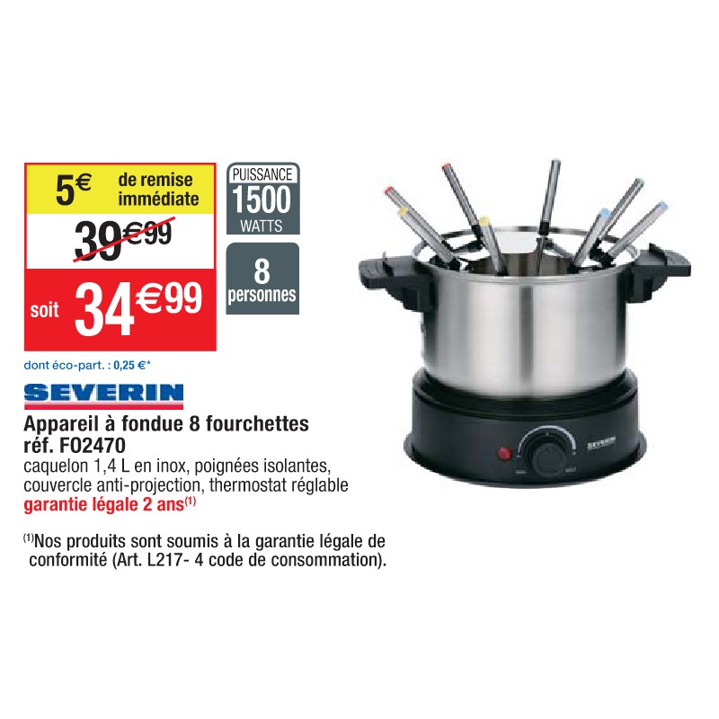 Appareil à fondue 8 fourchettes réf. FO2470