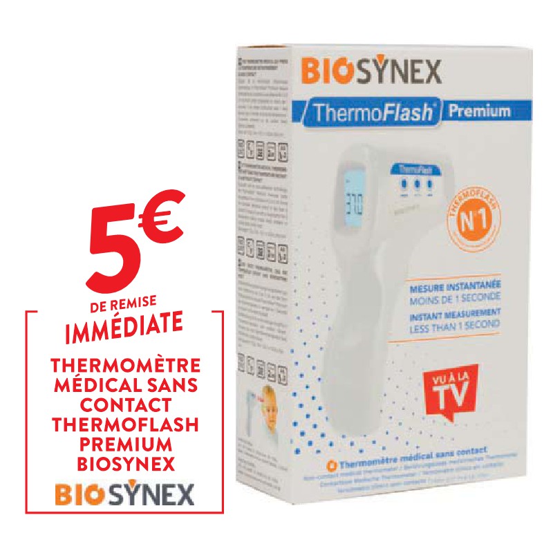 THERMOMÈTRE MÉDICAL SANS CONTACT THERMOFLASH PREMIUM BIOSYNEX