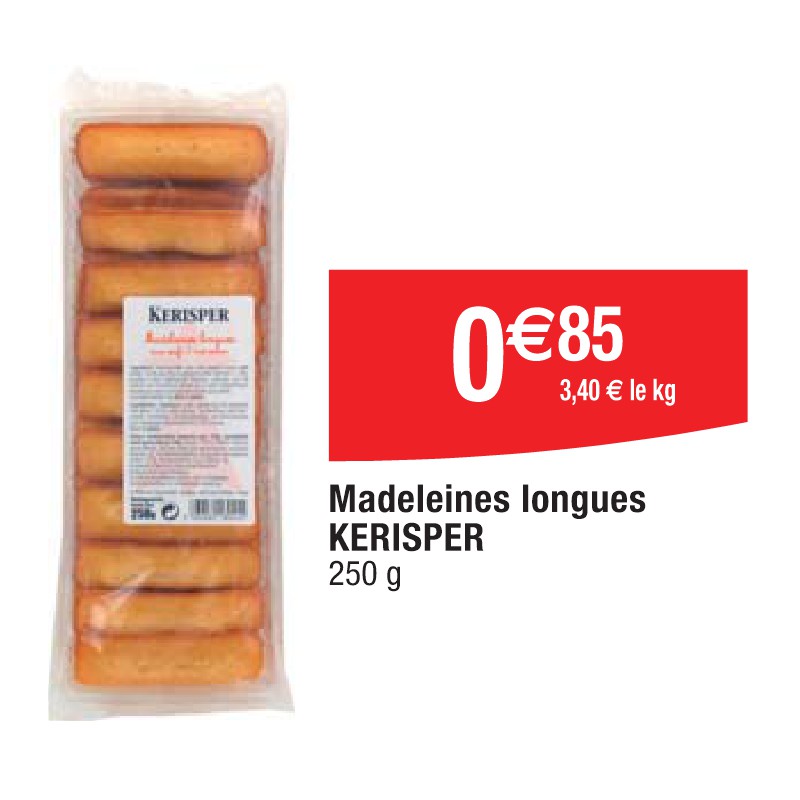 Madeleines longues KERISPER