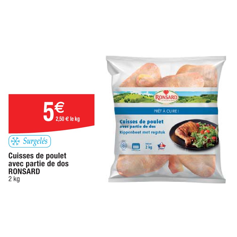 Cuisses de poulet avec partie de dos RONSARD