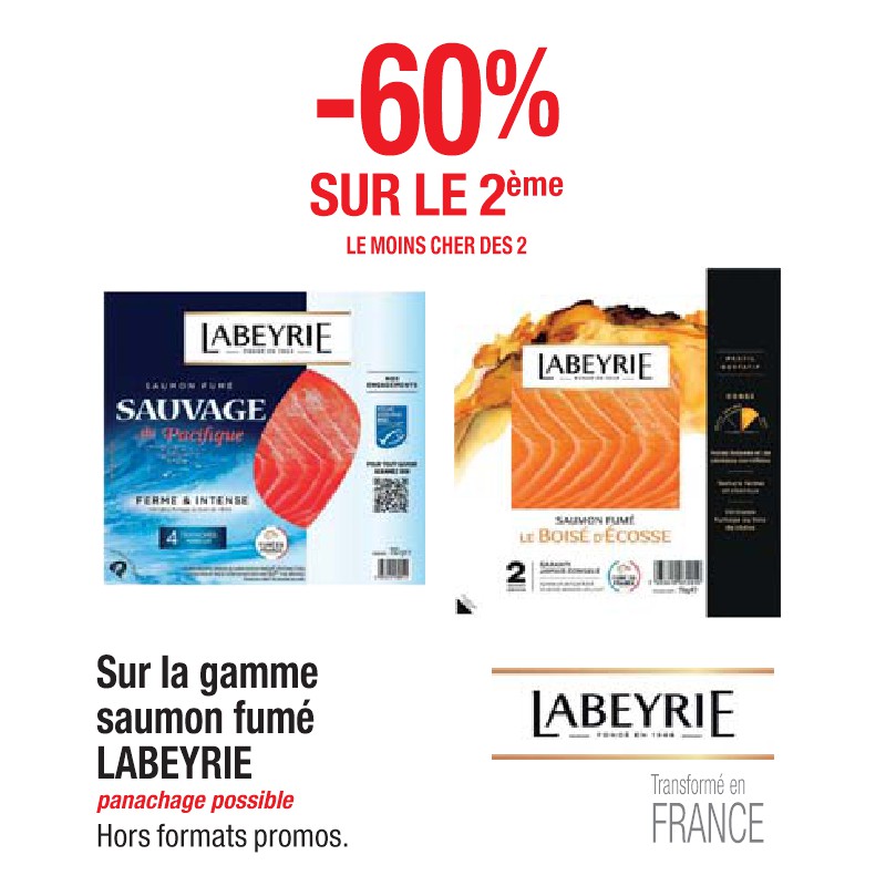 Gamme saumon fumé LABEYRIE