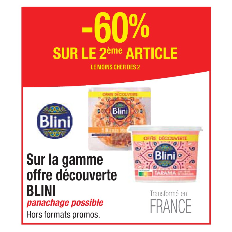 Gamme offre découverte BLINI