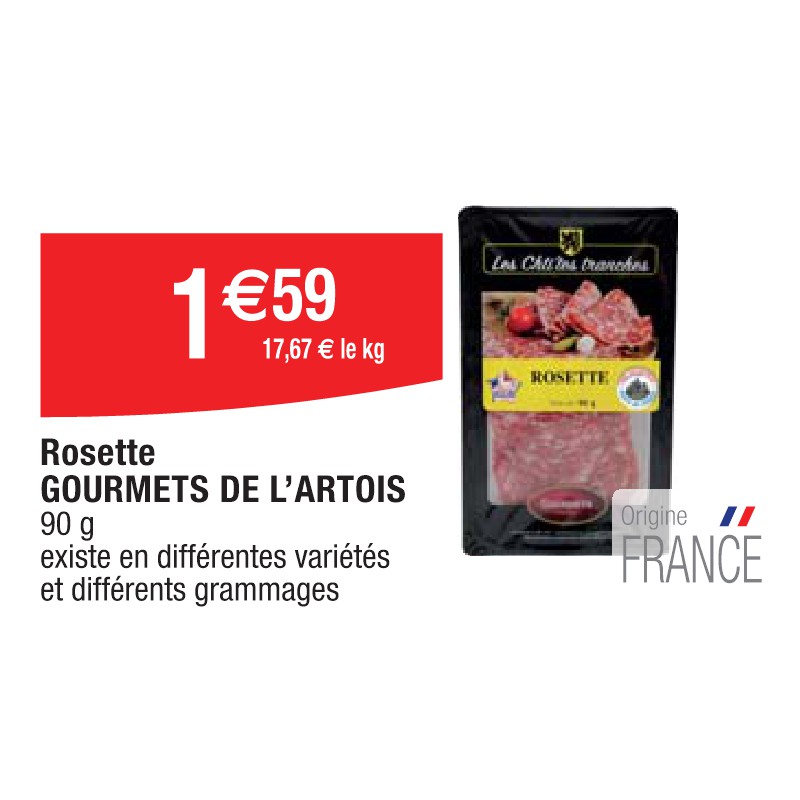 Rosette GOURMETS DE L’ARTOIS