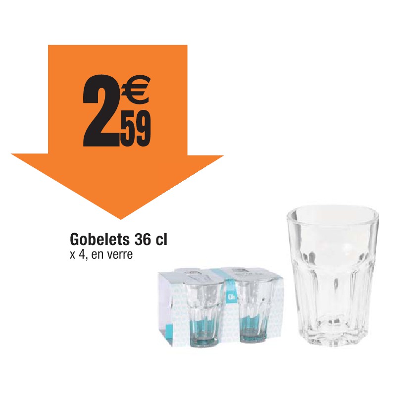 Gobelets 36 cl