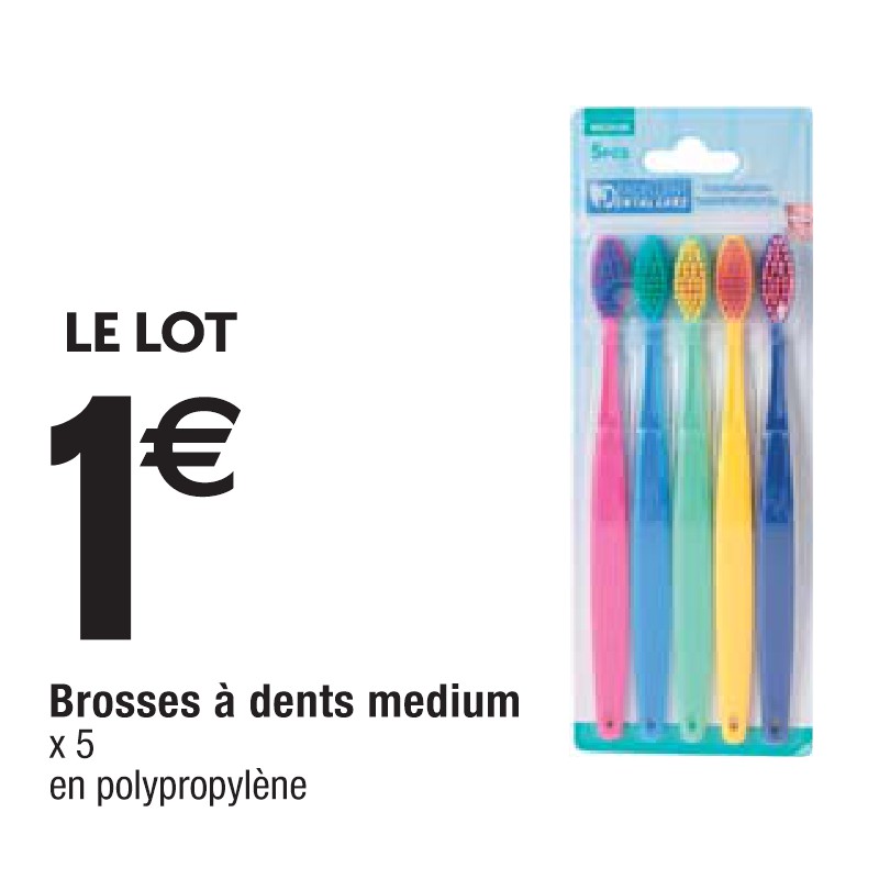 Brosses à dents medium