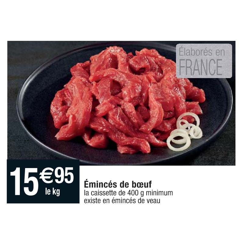 Émincés de boeuf