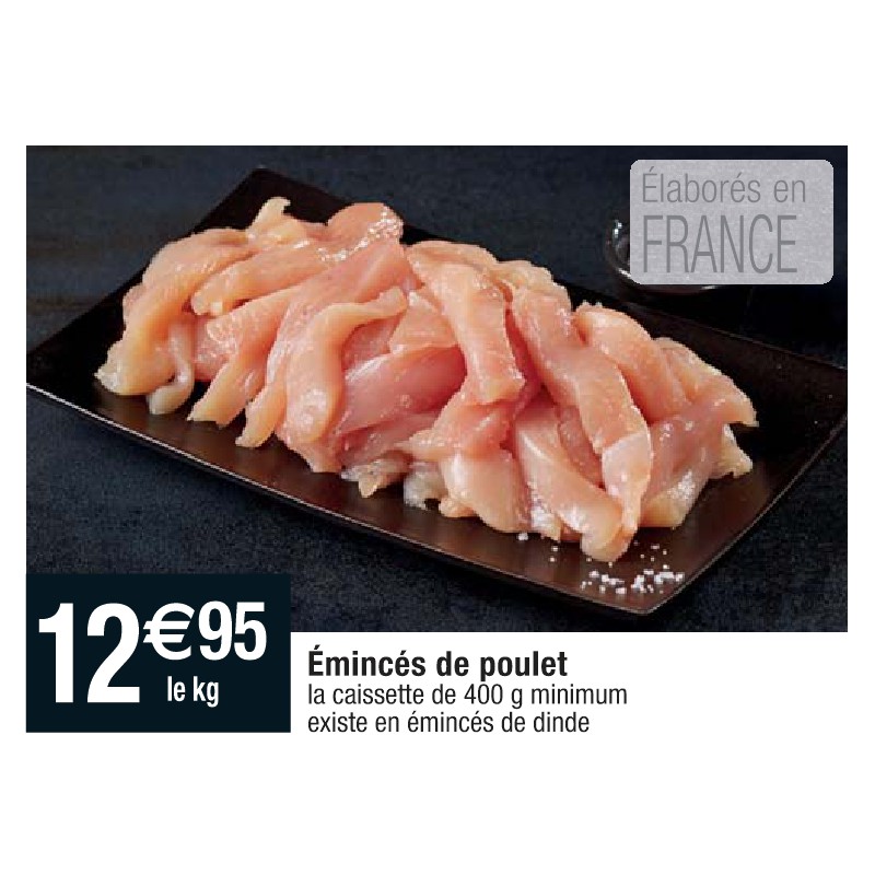 Émincés de poulet