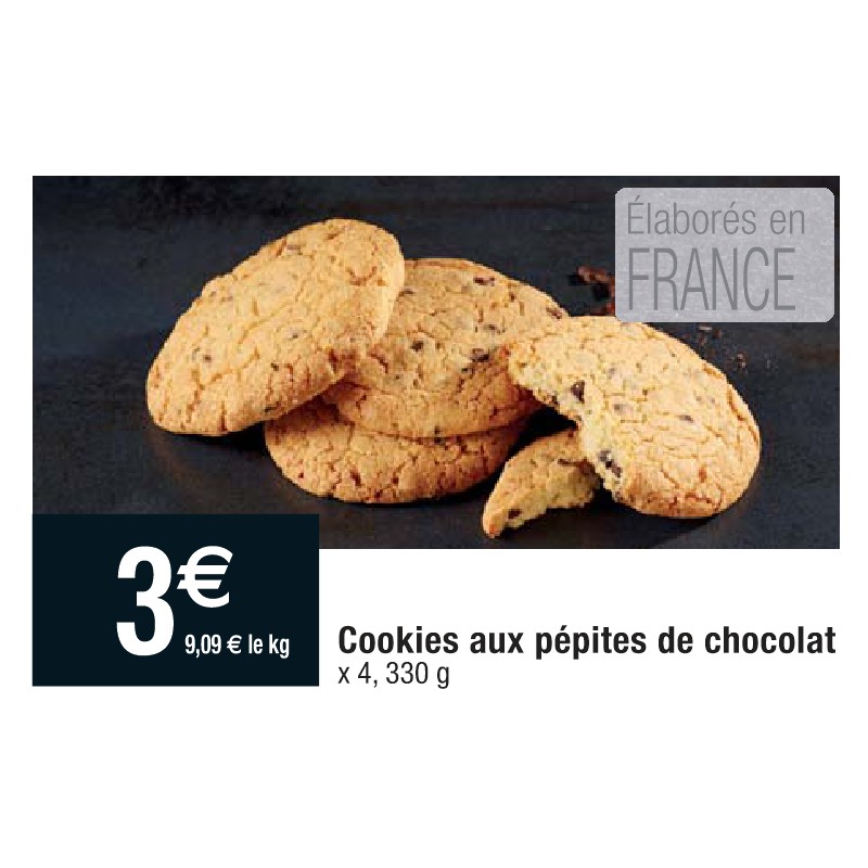 Cookies aux pépites de chocolat