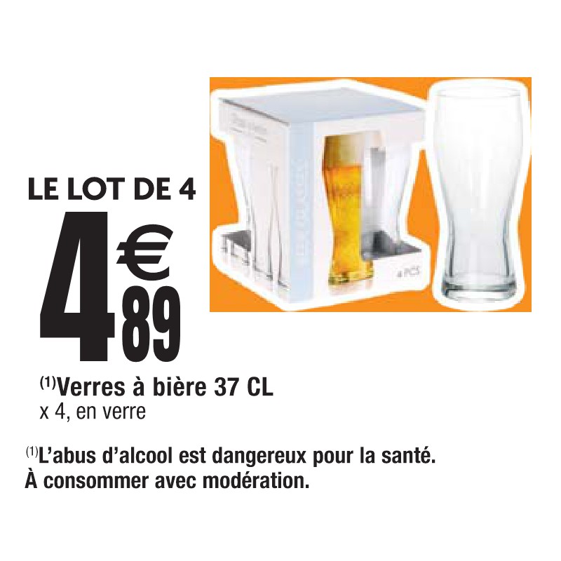 Verres à bière 37 CL