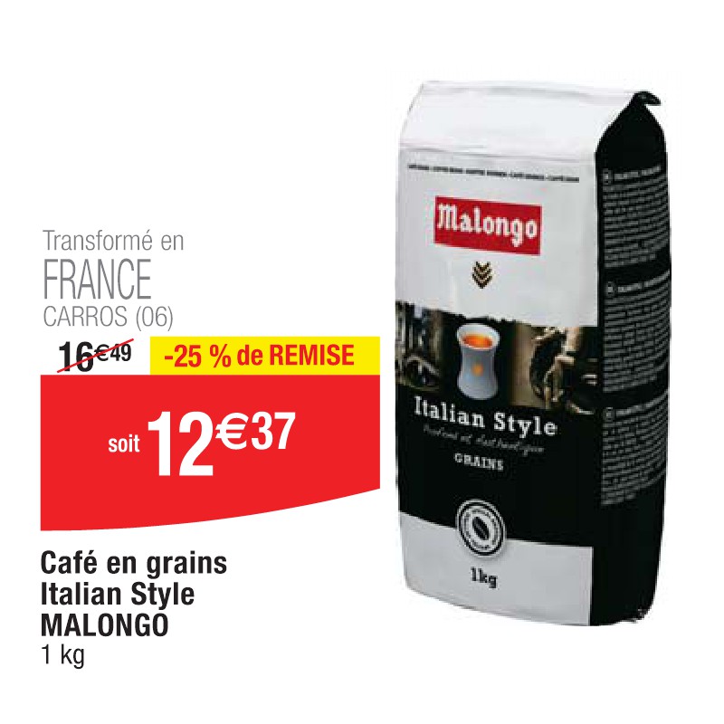 Café en grains Italian Style MALONGO