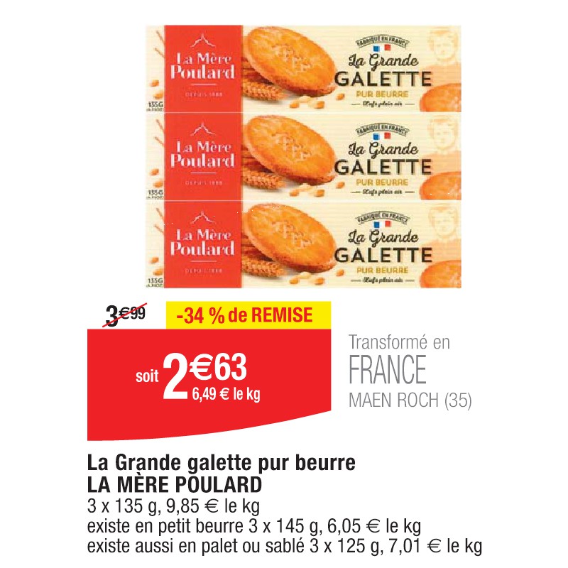 La Grande galette pur beurre LA MÈRE POULARD