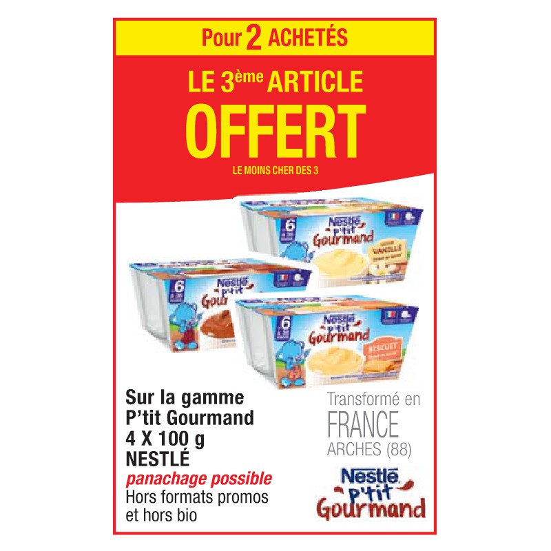 Gamme P’tit Gourmand 4 X 100 g NESTLÉ