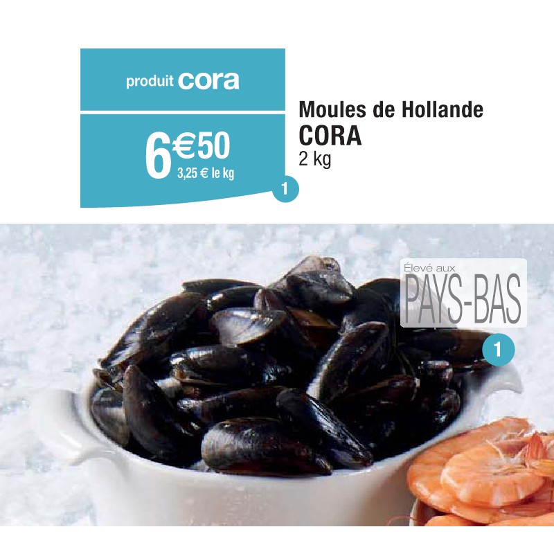 Moules de Hollande CORA