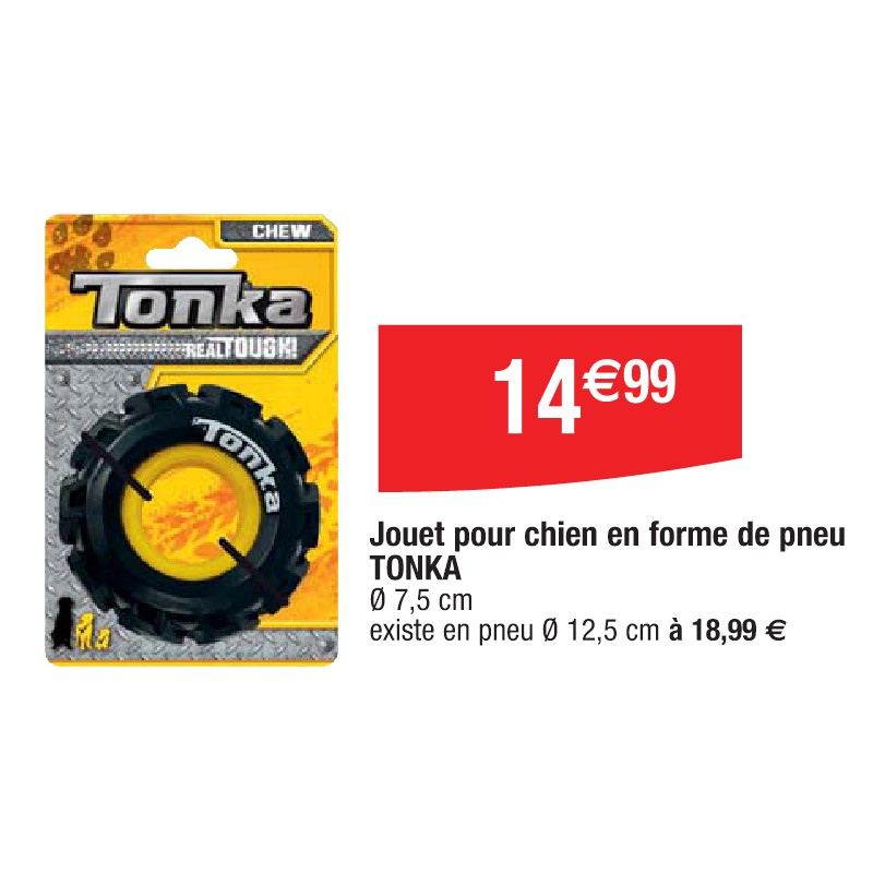 Jouet pour chien en forme de pneu TONKA