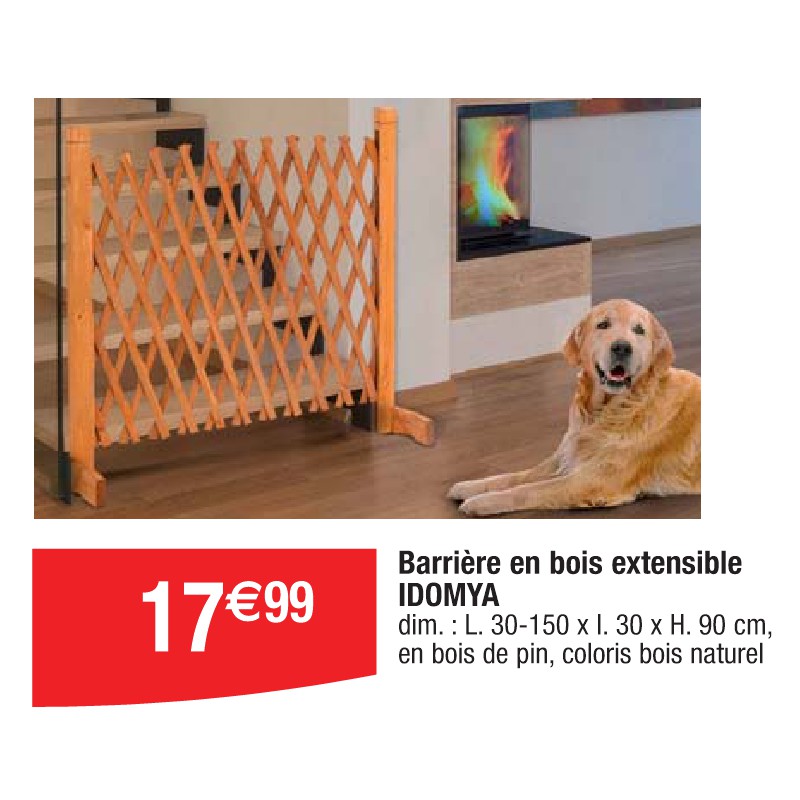 Barrière en bois extensible IDOMYA