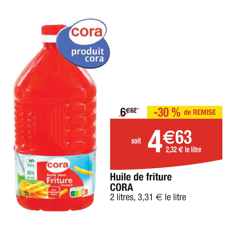 Huile de friture CORA