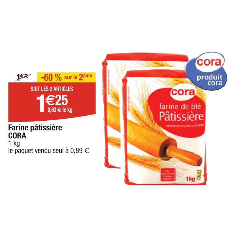 Farine pâtissière CORA