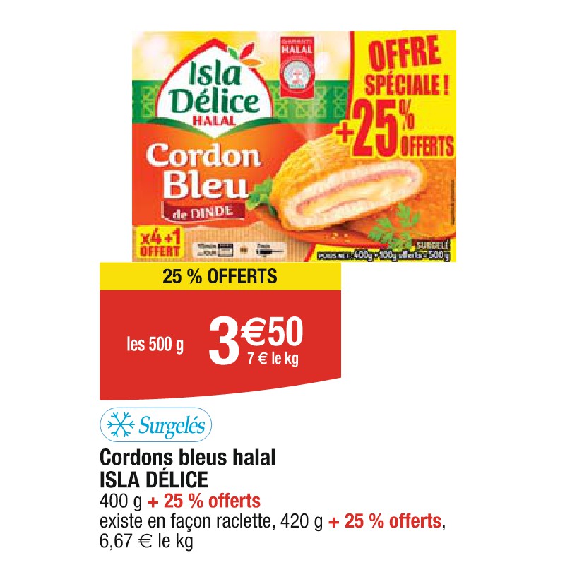 Cordons bleus halal ISLA DÉLICE