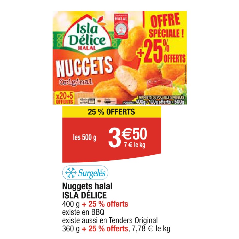 Nuggets halal ISLA DÉLICE