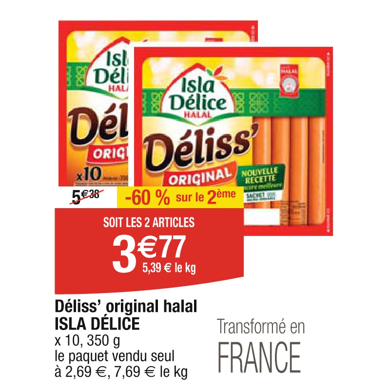 Déliss’ original halal ISLA DÉLICE