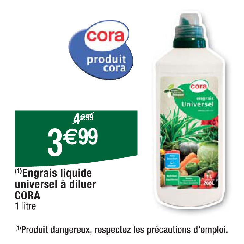 Engrais liquide universel à diluer CORA