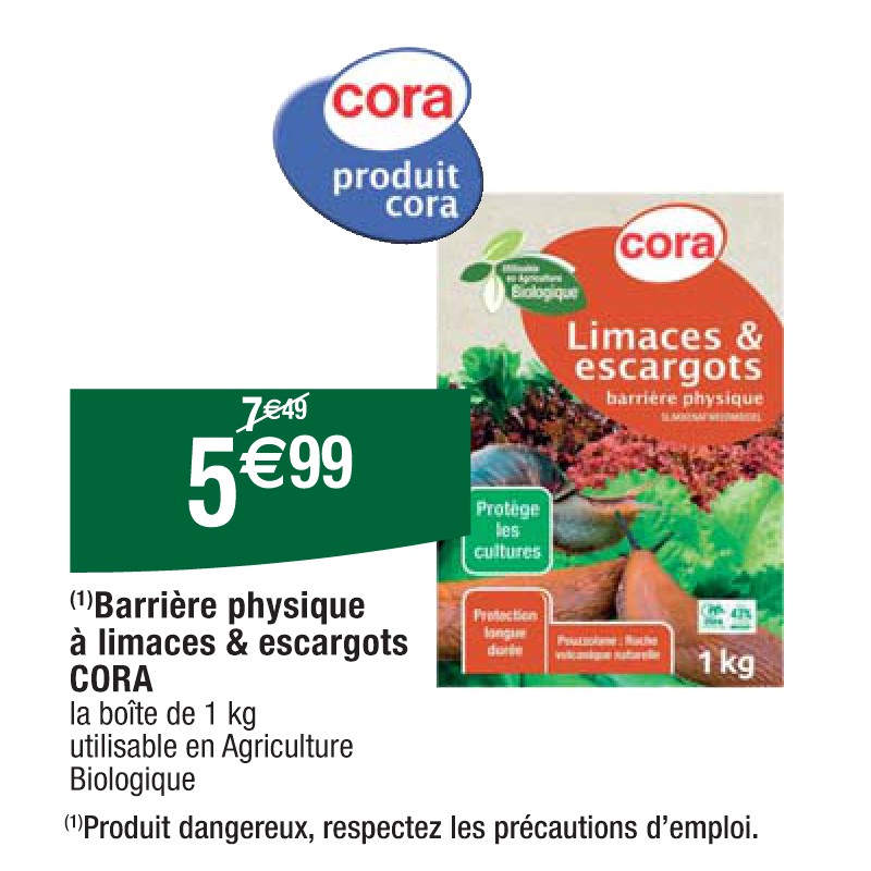 Barrière physique à limaces & escargots CORA