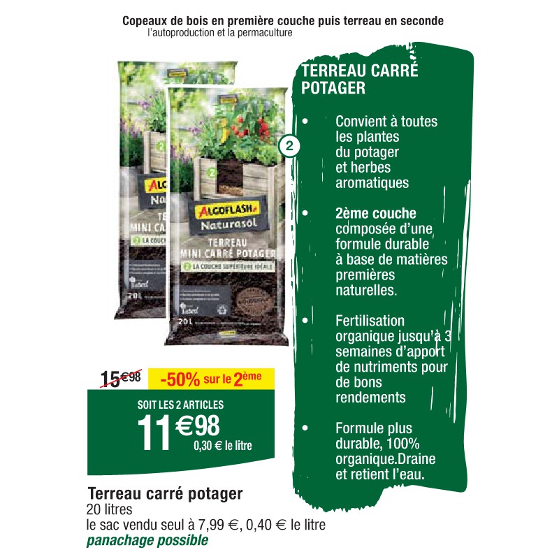 Terreau carré potager