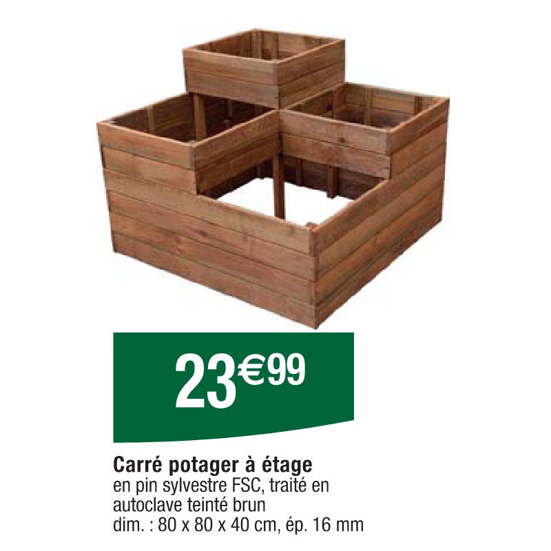 Carré potager à étage