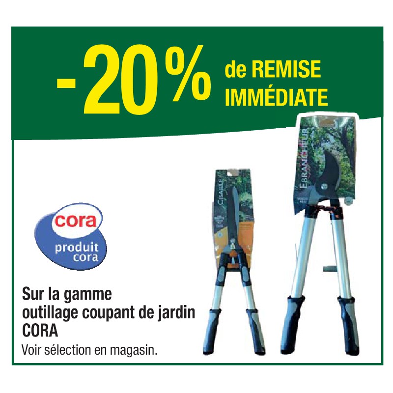 Gamme outillage coupant de jardin CORA