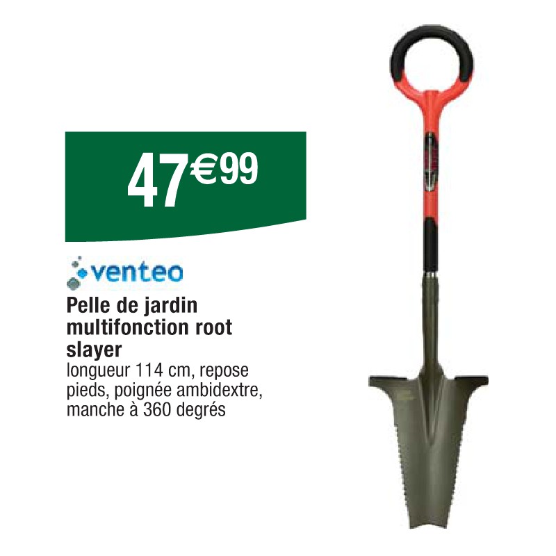 Pelle de jardin multifonction root slayer