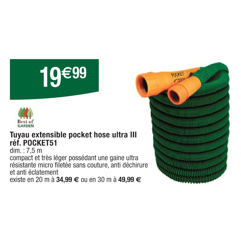 Tuyau extensible pocket hose ultra III réf. POCKET51