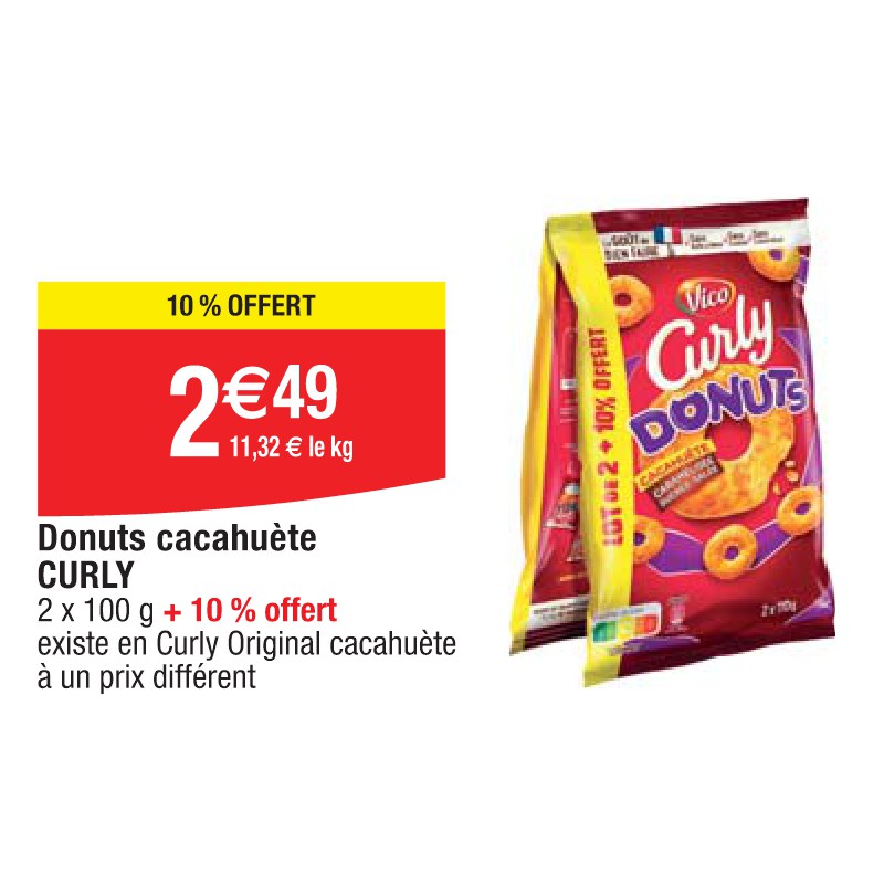 Donuts cacahuète CURLY