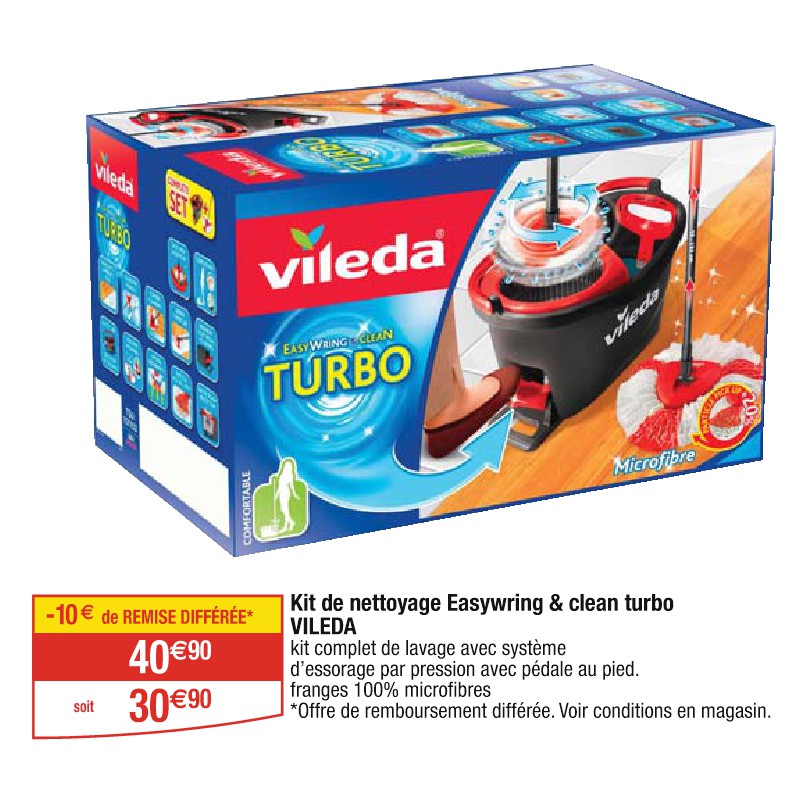 Kit de nettoyage Easywring & clean turbo VILEDA
