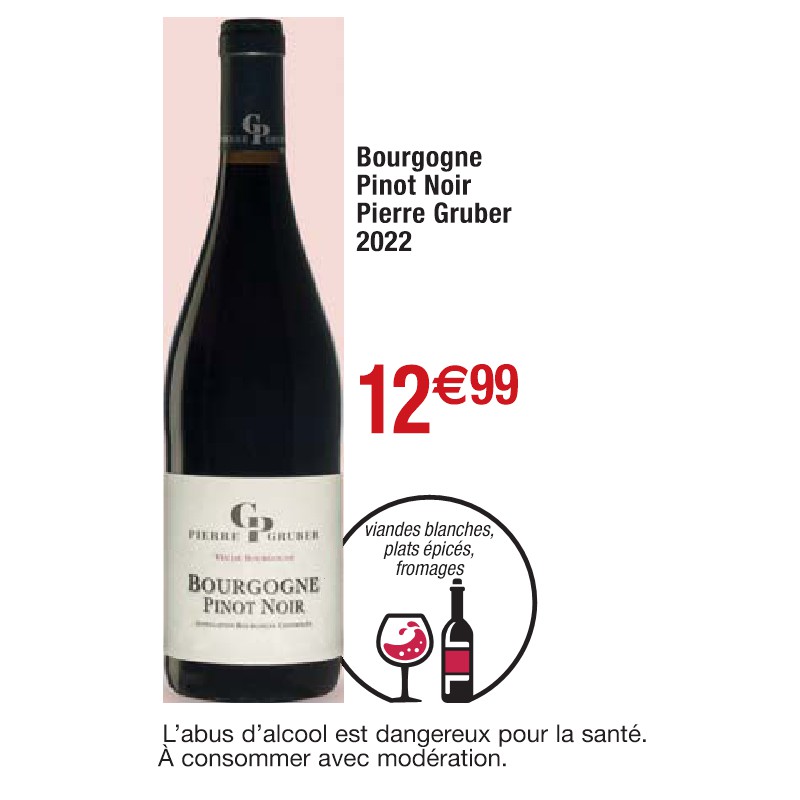 Bourgogne Pinot Noir Pierre Gruber 2022