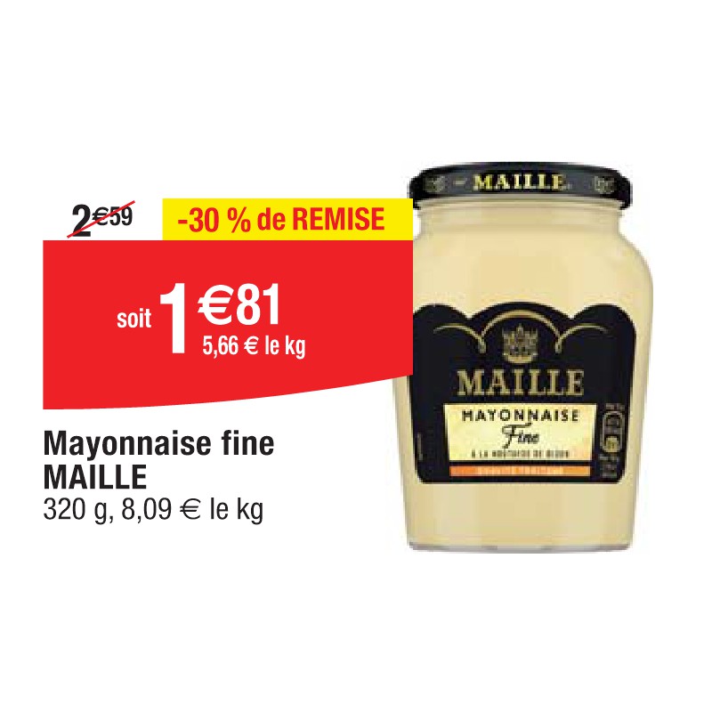 Mayonnaise fine MAILLE